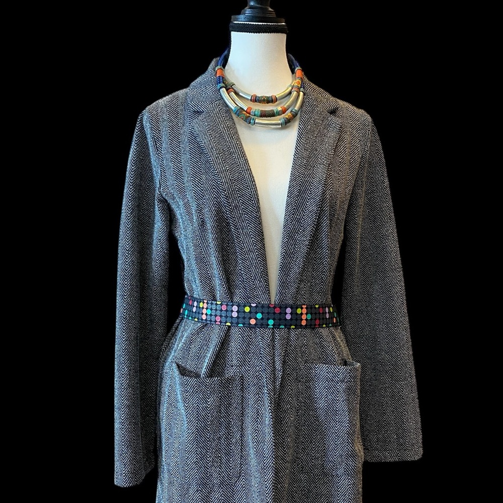 Streetwear Society herringbone blazer Size M city summer - Picture 4 of 6